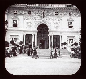 Wereldtentoonstelling: Transportgebouw, Chicago, 1893 door American Photographer